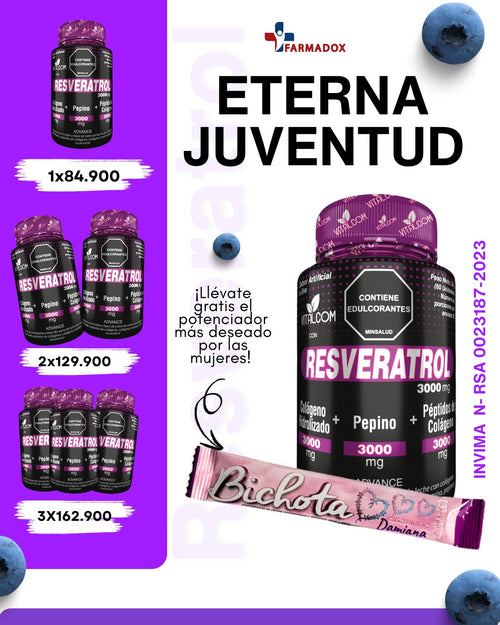 RESVERATROL FRASCO X 60 TBL MASTICABLES  VITALCOM