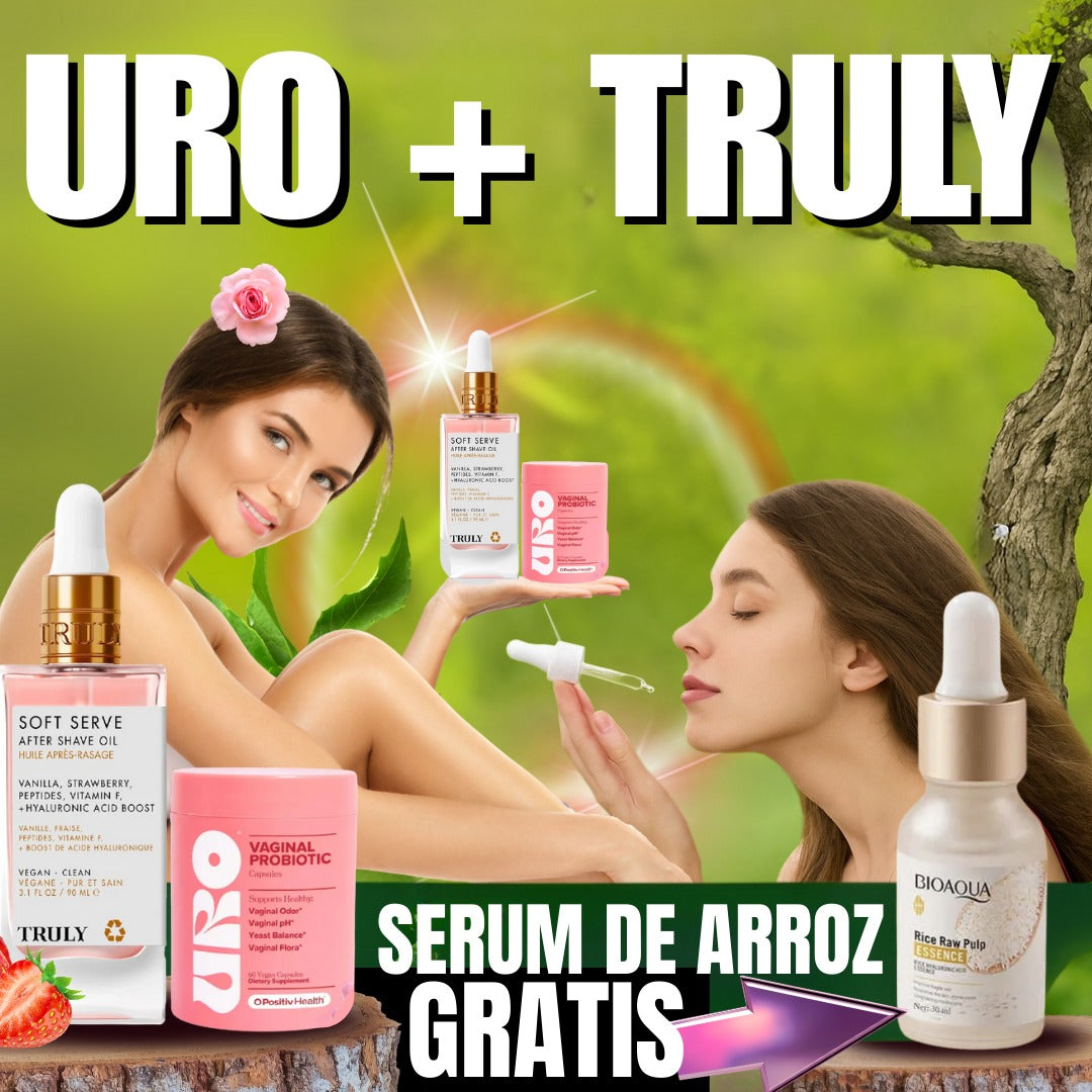TRULY + URO Tu ritual íntimo que florece desde adentro.