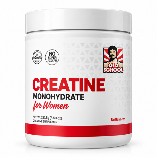 Old School® Monohidrato de creatina para mujeres