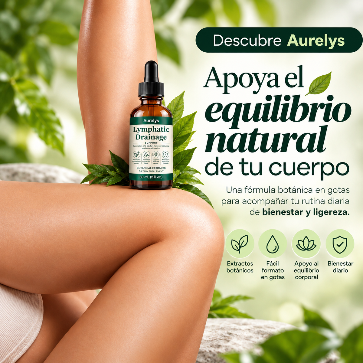 AURELYS DRAIN™
Lymphatic Drainage Support
Apoya el equilibrio natural de tu cuerpo.