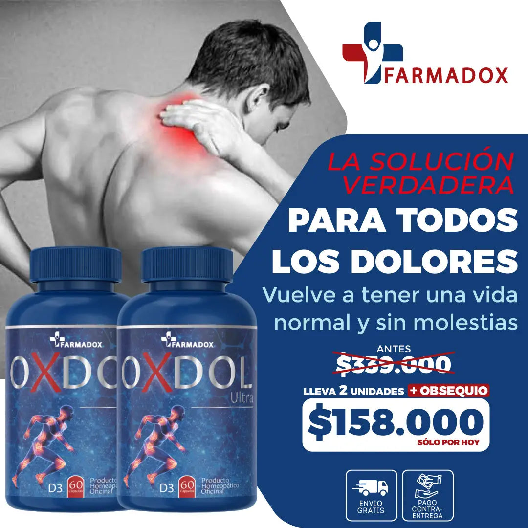 Oxdol Ultra® Suplemento Efectivo para Aliviar el Dolor y Devolverte la Libertad