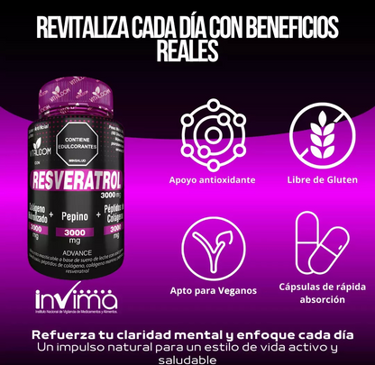 RESVERATROL FRASCO X 60 TBL MASTICABLES  VITALCOM
