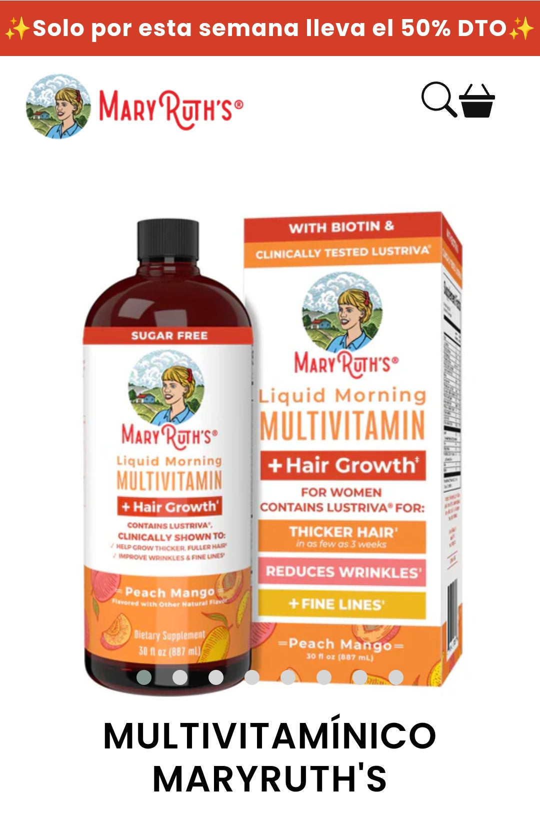 MARY RUTH´S  FRASCO 887 ML