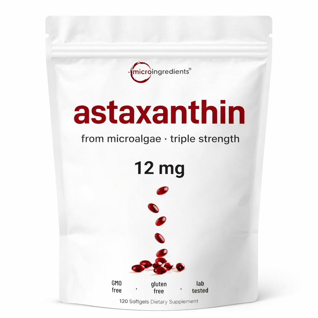 Astaxantina Triple Fuerza 12 mg – Antioxidante Premium de Alta Potencia