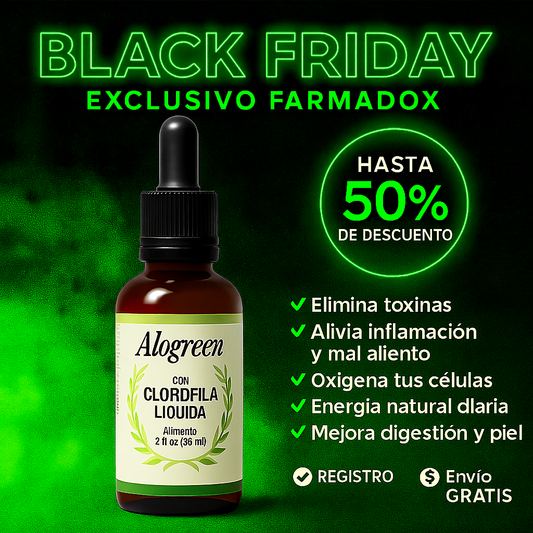 Alogreen TM .Clorofila en Gotas El poder del Detox